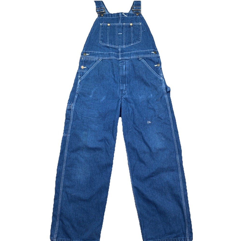 Vintage Sears and Roebucks Co  Mens  Bib Coveralls Jeans Tag 36x30  USA Made